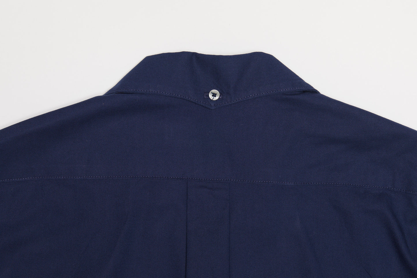 Converitble Collar Button-down Shirt (Navy)