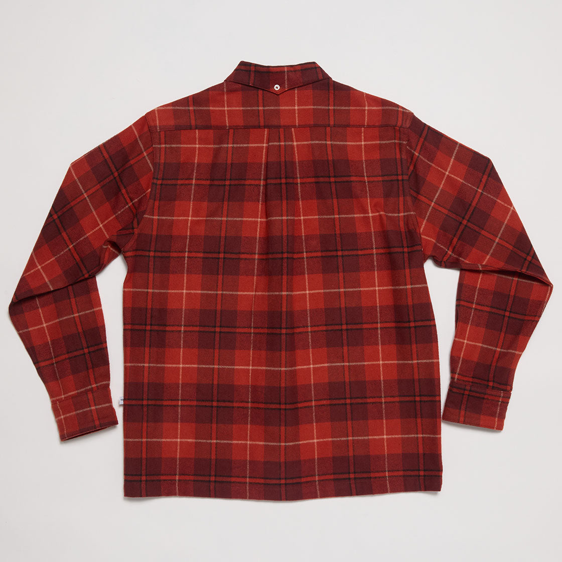 Convertible Collar Button-down Shirt (Brick)