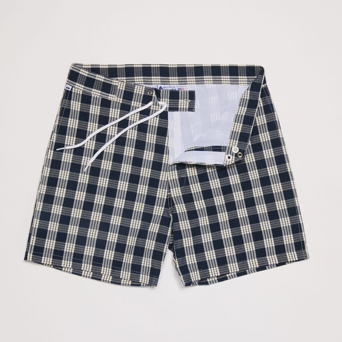 Hawaiian Palaka Trunks (Navy)