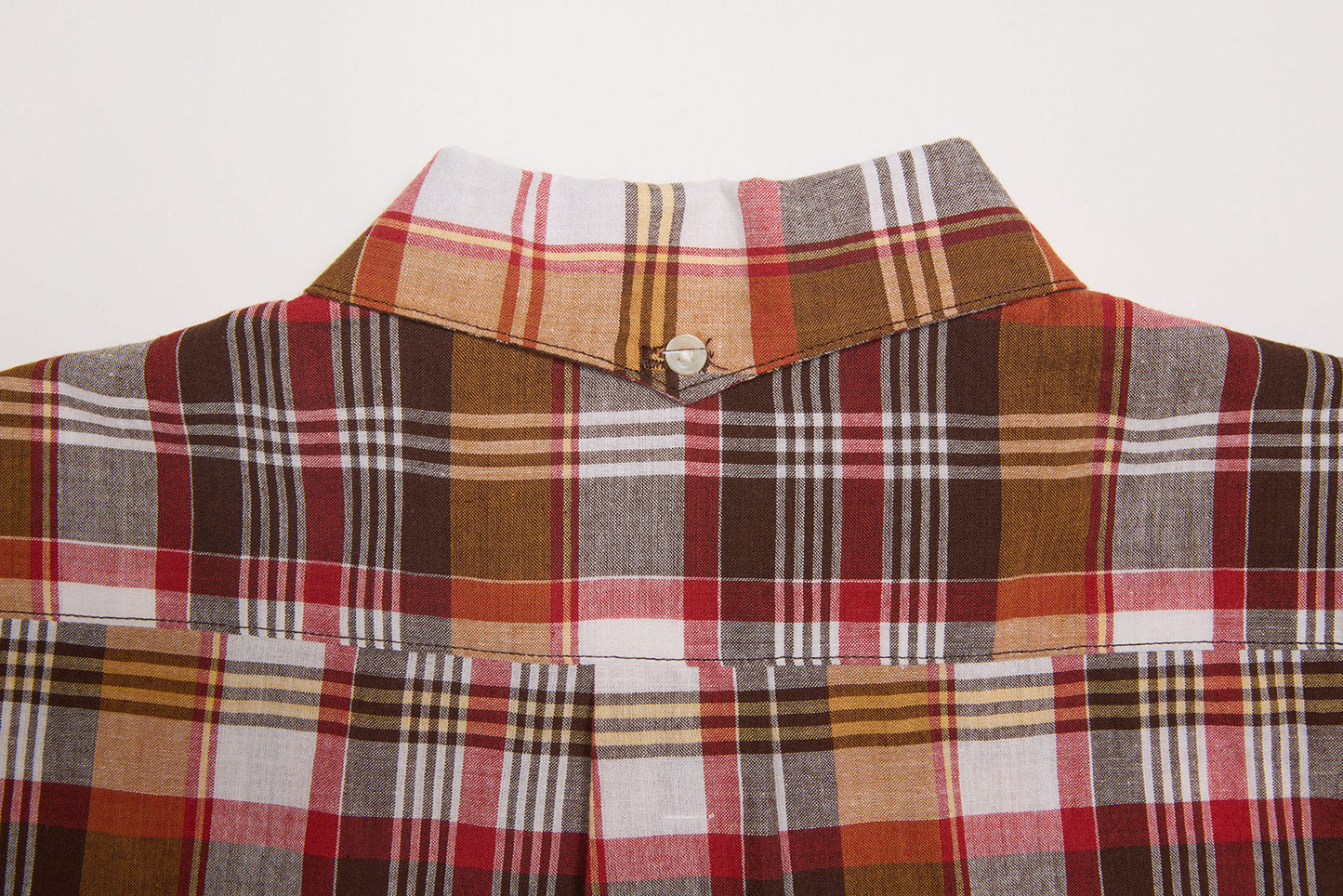 Button-down Shirt (Brown x Wine)