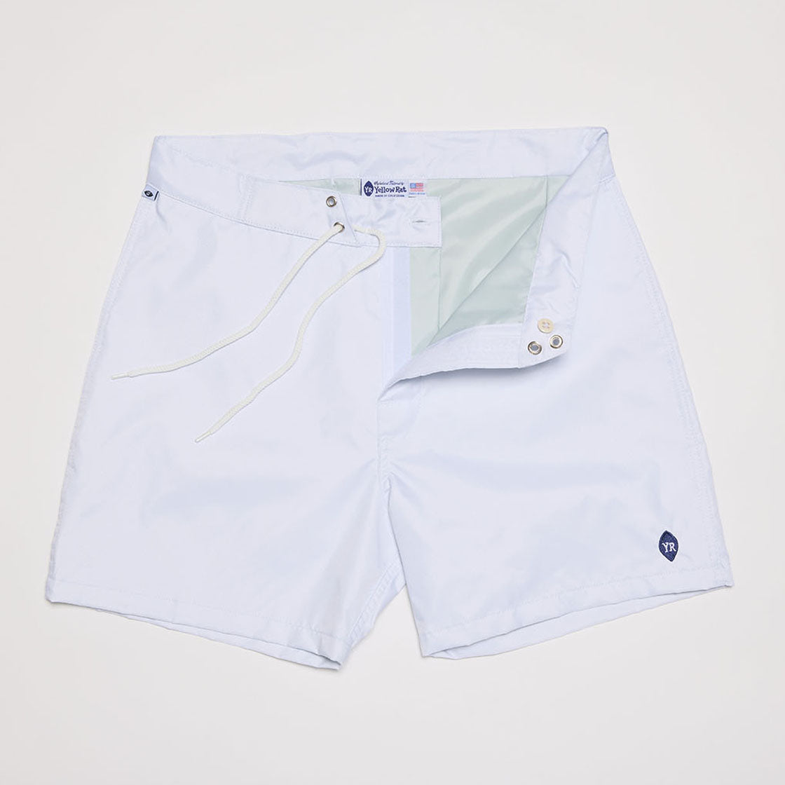 Solid Nylon Trunks (White)
