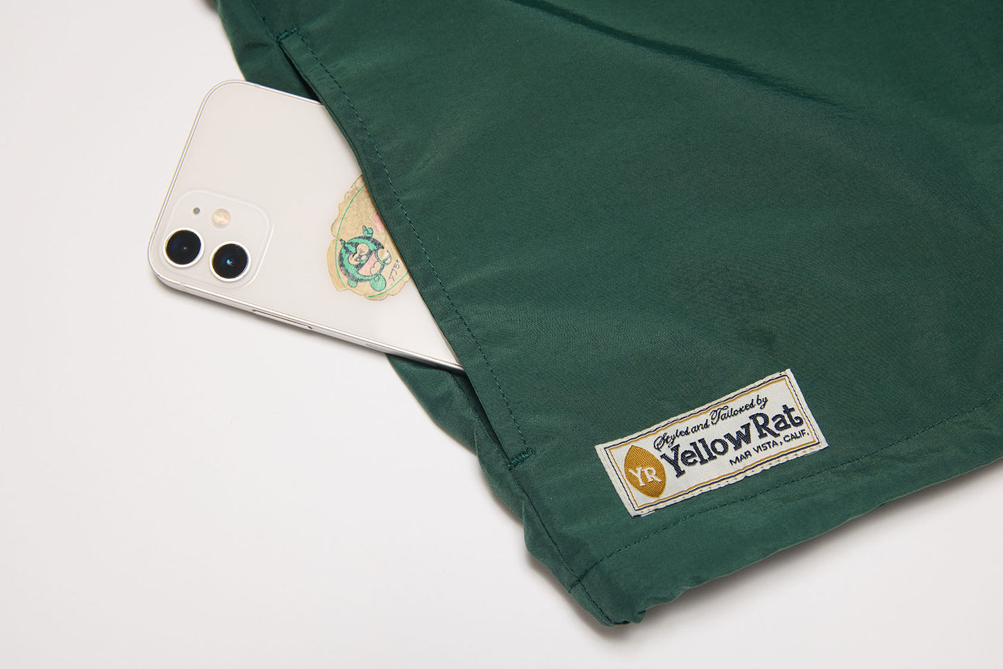 Hooded Nylon Jacket (Forest)