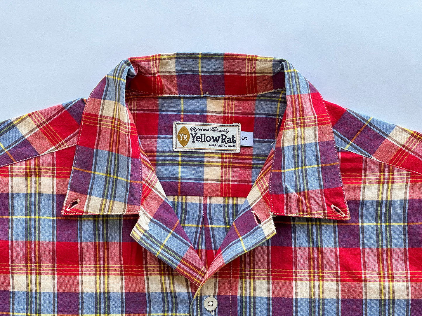 Button-down Shirt (Red x Blue)