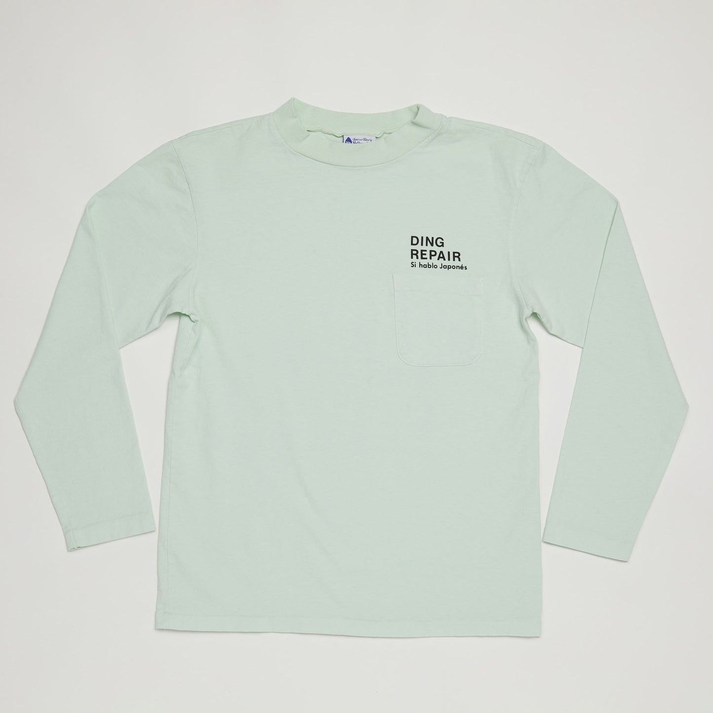 Kio's Ding 5th Generation Mock Neck Long Sleeve Tee (Seafoam)