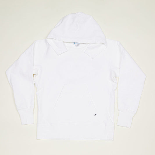 Pull-over Hooded Sweatshirt (White)