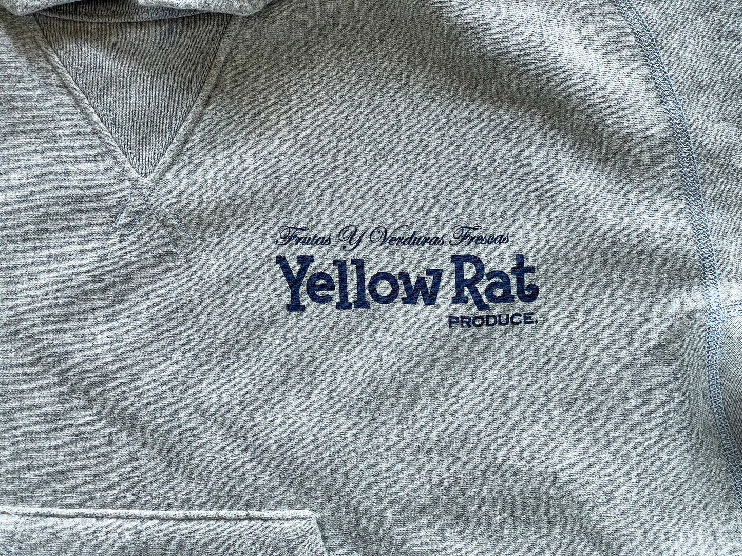 Japanese Eggplant Pull-over Hooded Sweatshirt (Heather Gray)