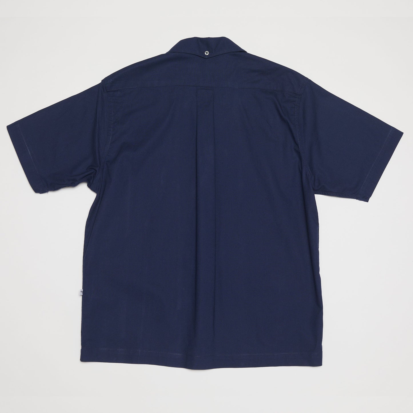Converitble Collar Button-down Shirt (Navy)