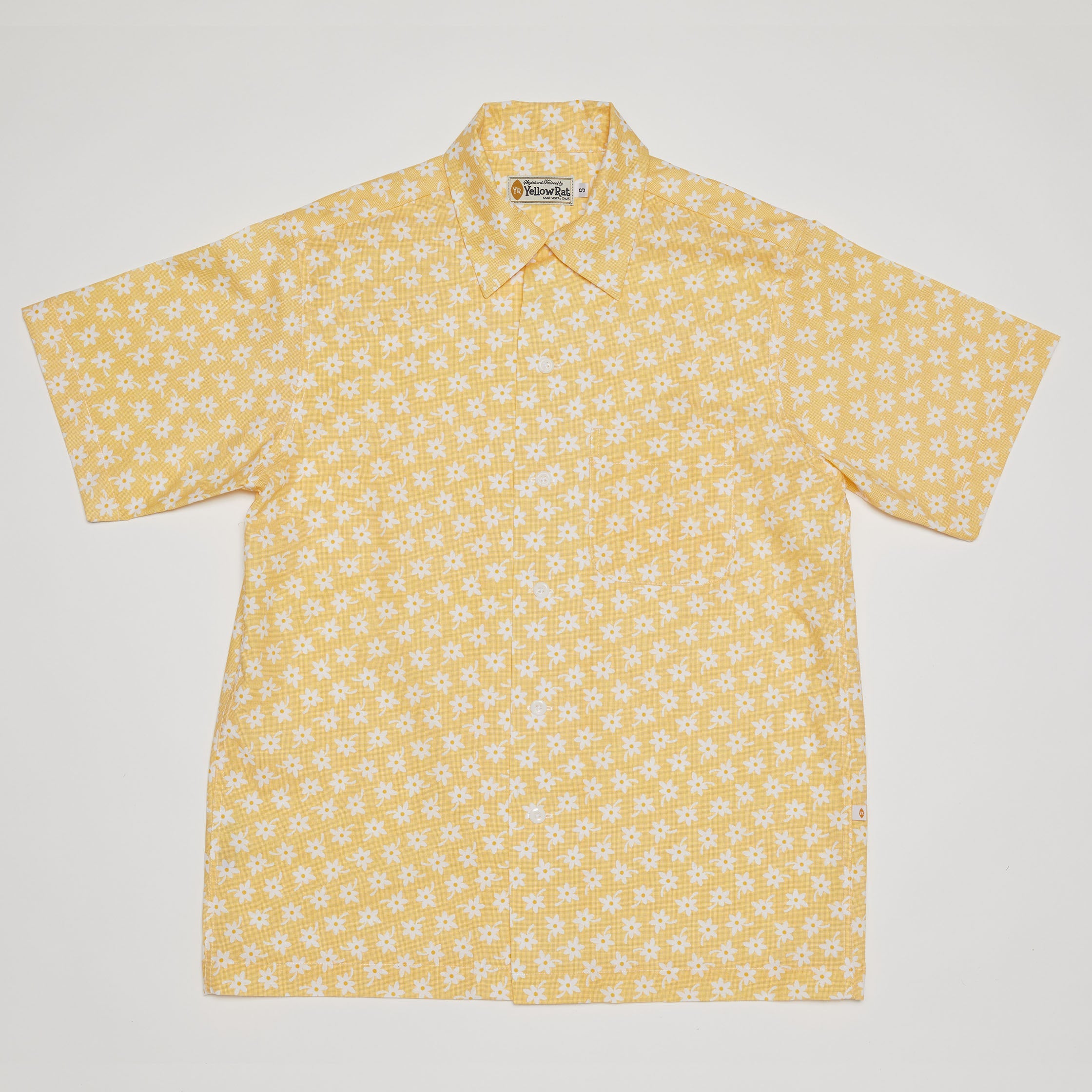 Open Collar Shirt (Yellow)