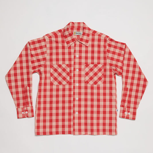 Open Collar Shirt (Red)