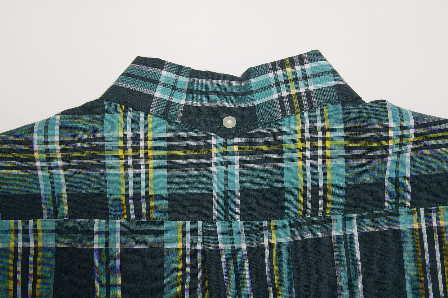 Button-down Shirt (D. Green x Yellow)