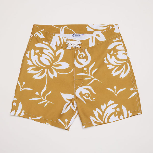 Surfing Hollow Days Trunks (Yellow) – Yellow Rat Productions