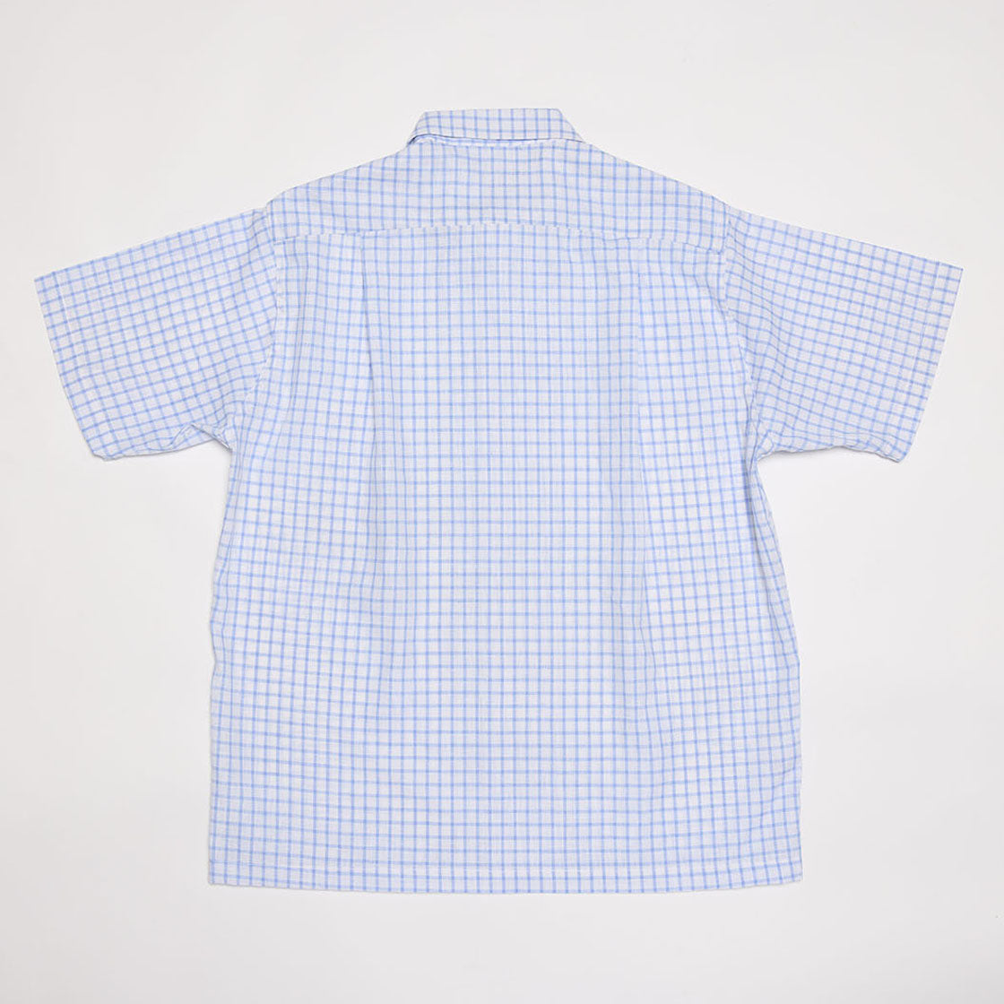 50s Round Collar Shirt (Blue)