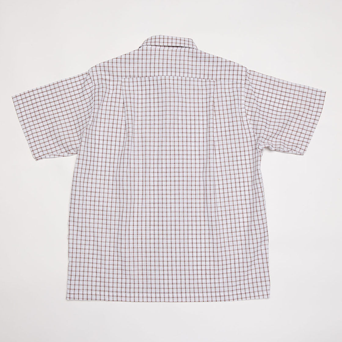 50s Round Collar Shirt (Brown)