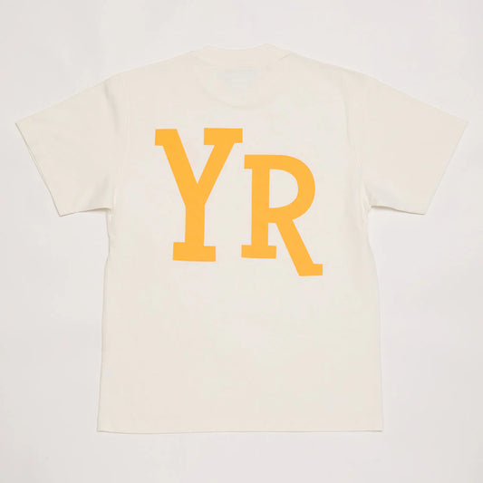 YR on Back T-shirt (White/Yellow)