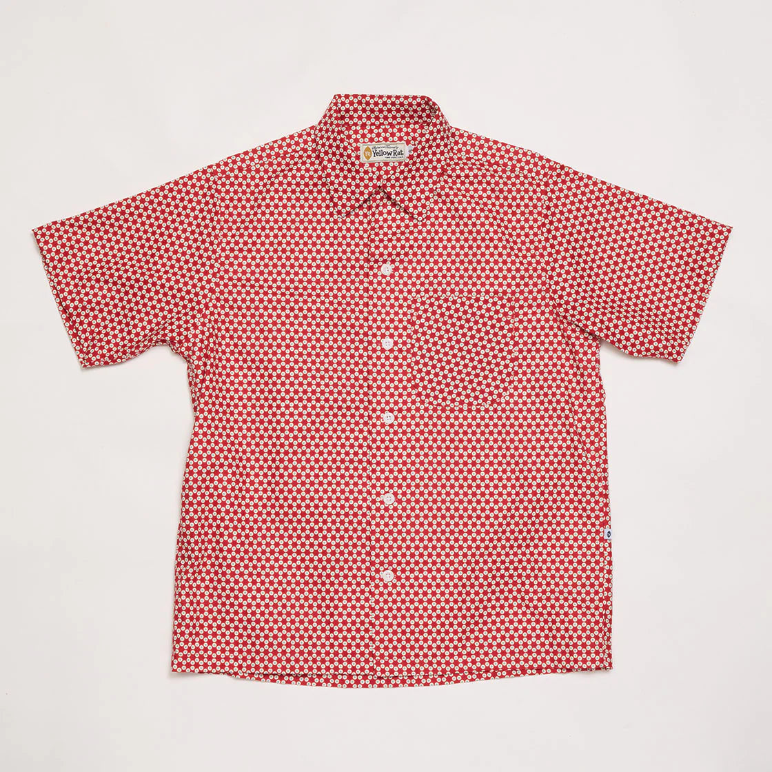 50s Round Collar Shirt (Red)