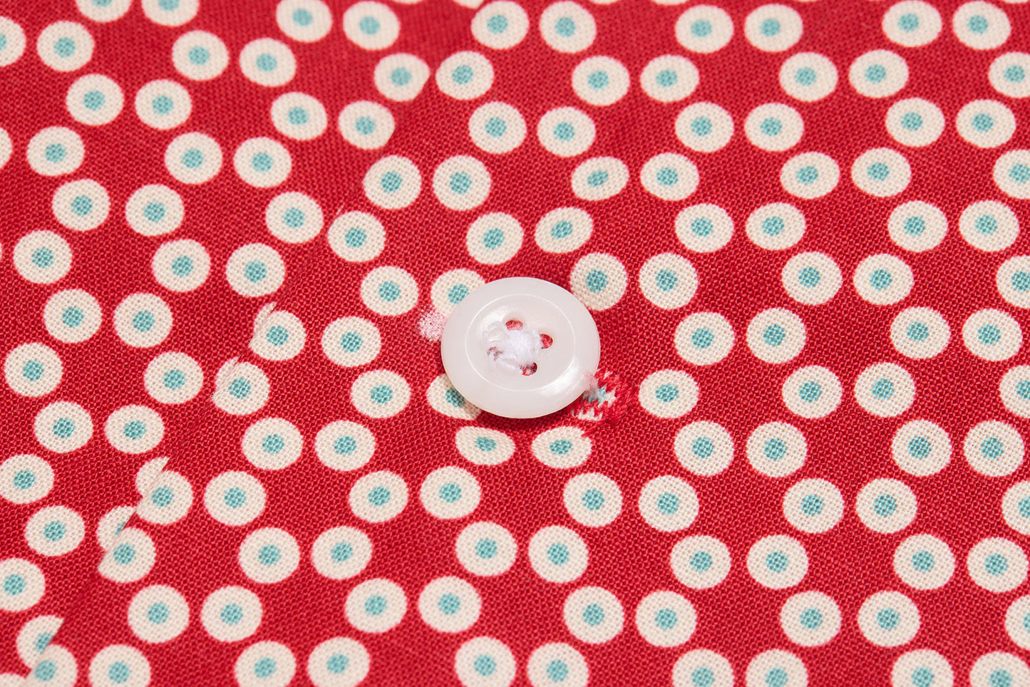 50s Round Collar Shirt (Red)
