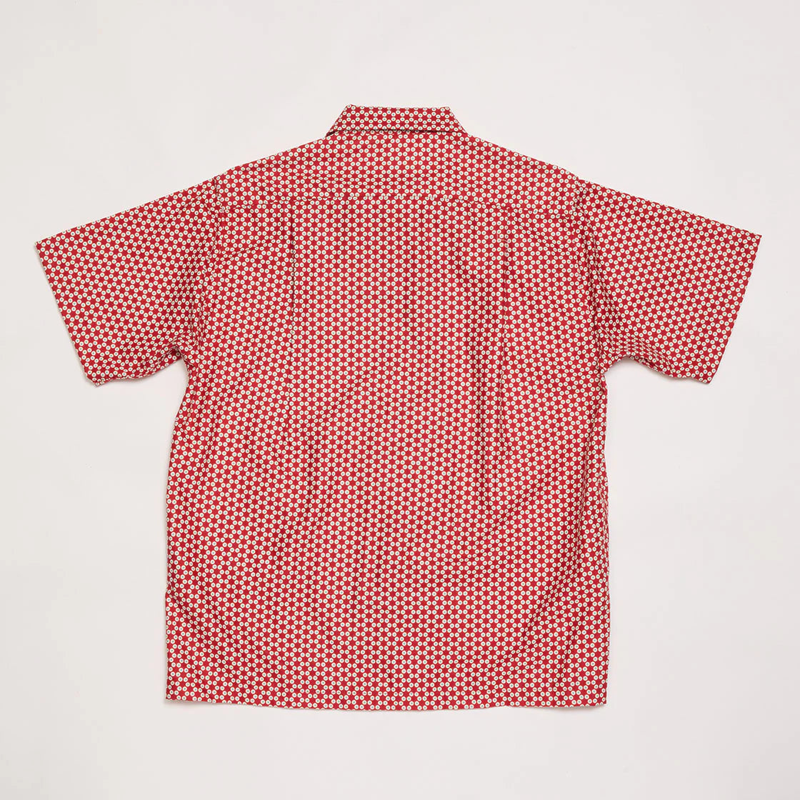 50s Round Collar Shirt (Red)