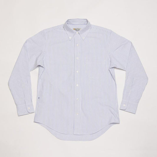 Long Sleeve Oxford Button-down Shirt (Stripe)
