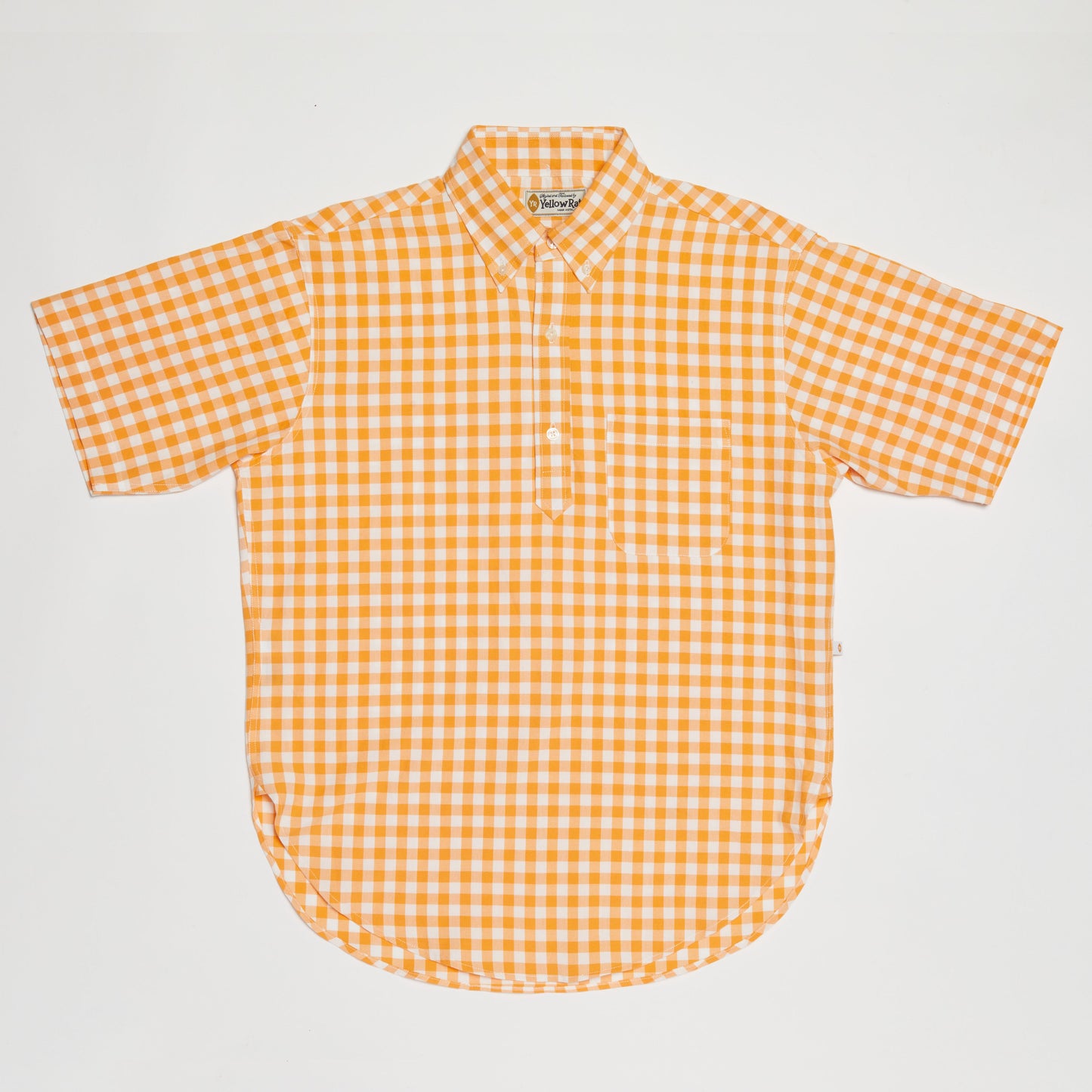 Pull-over Button-down Shirt (Orange)