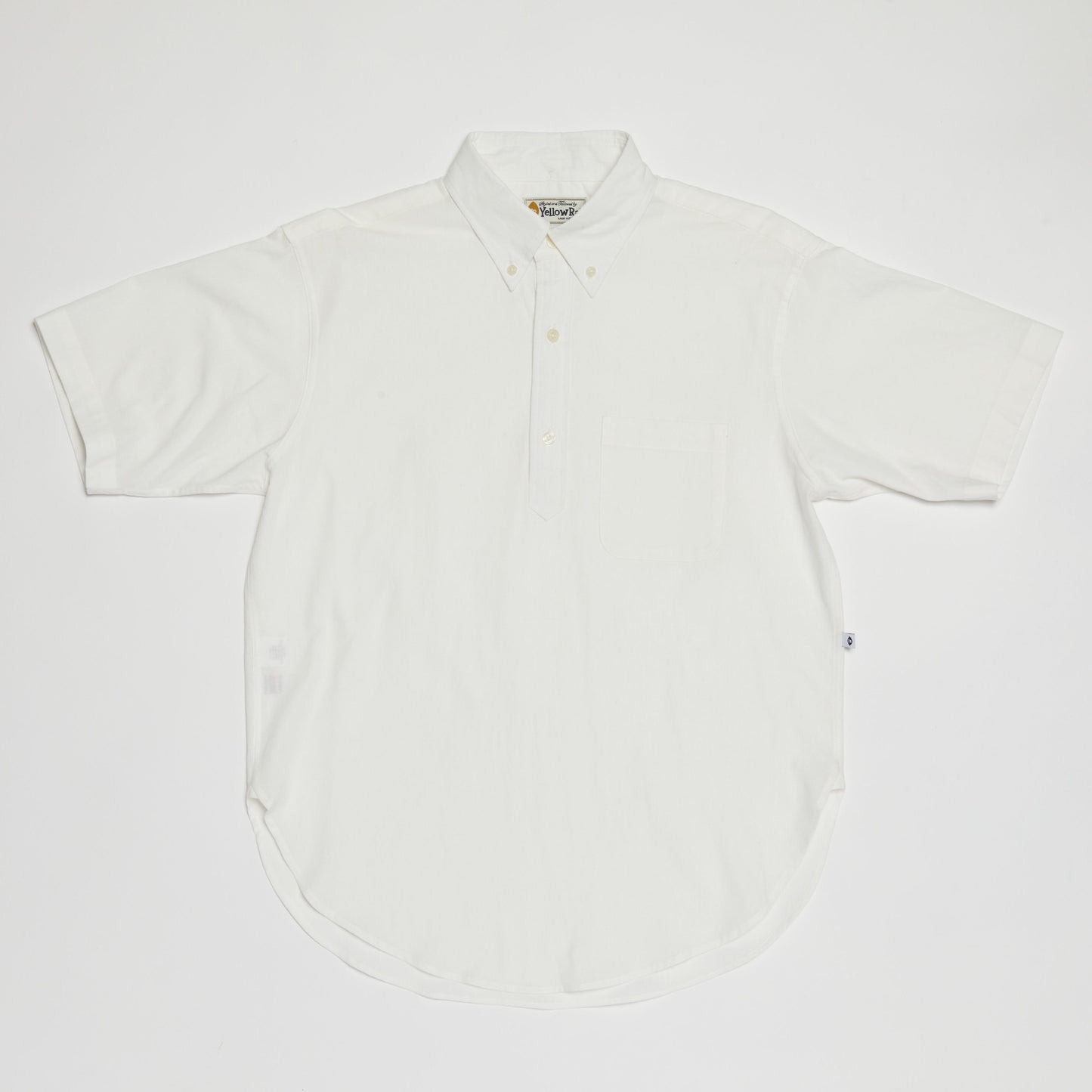 Pull-over Button-down Shirt (White)