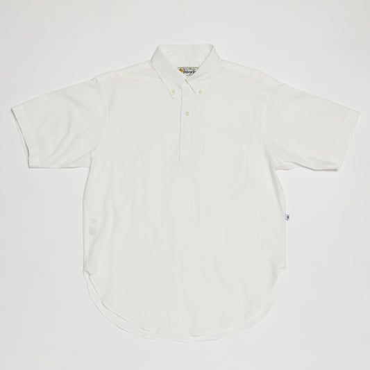Pull-over Button-down Shirt (White)