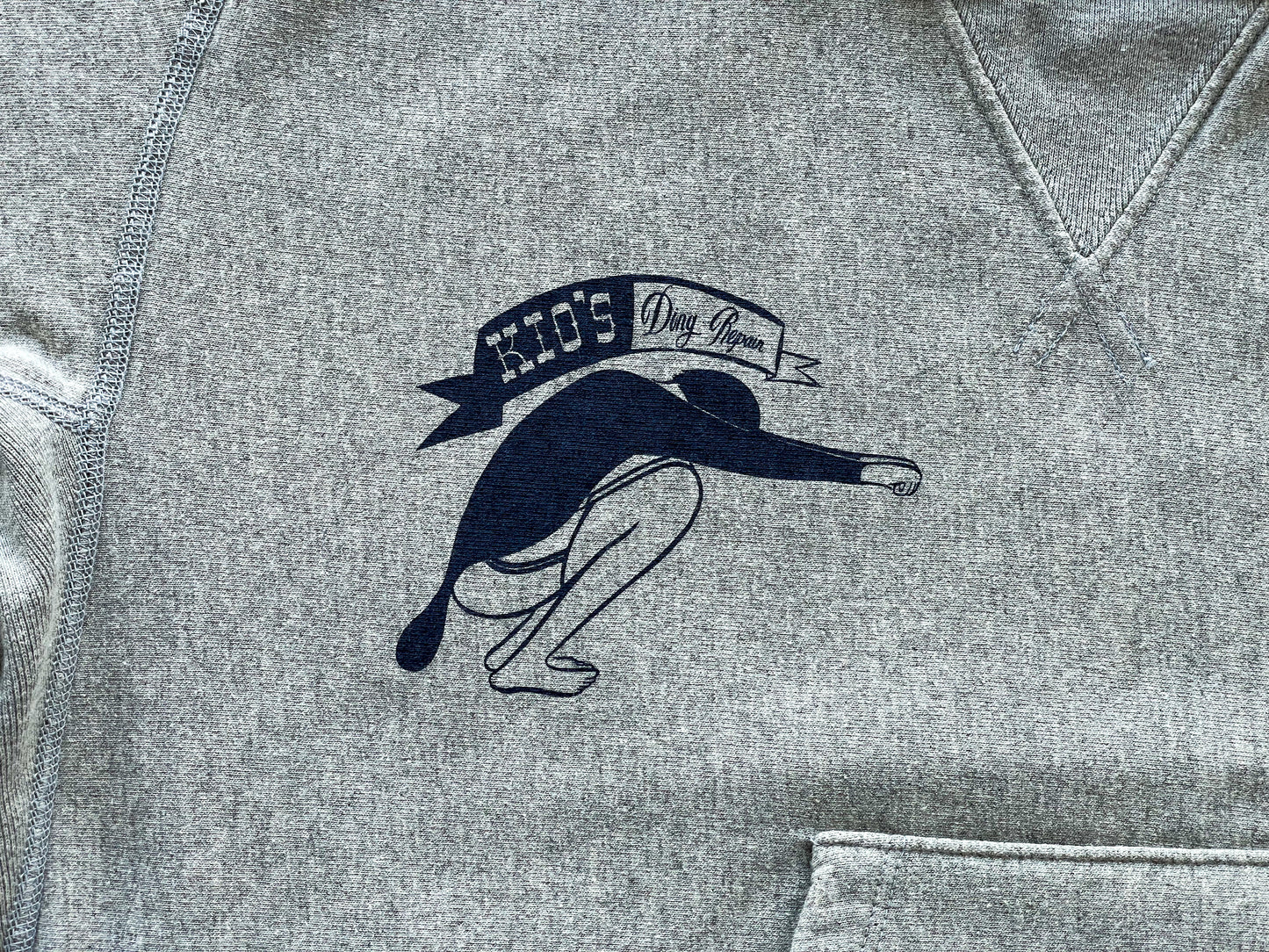 Kio's Ding Original Pull-over Hooded Sweatshirt (Heather Gray)