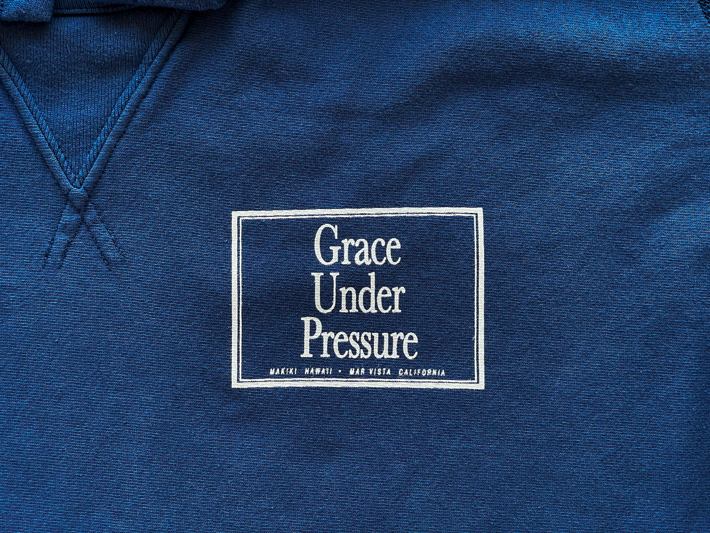 Grace Under Pressure Pull-over Hooded Sweatshirt (Navy)