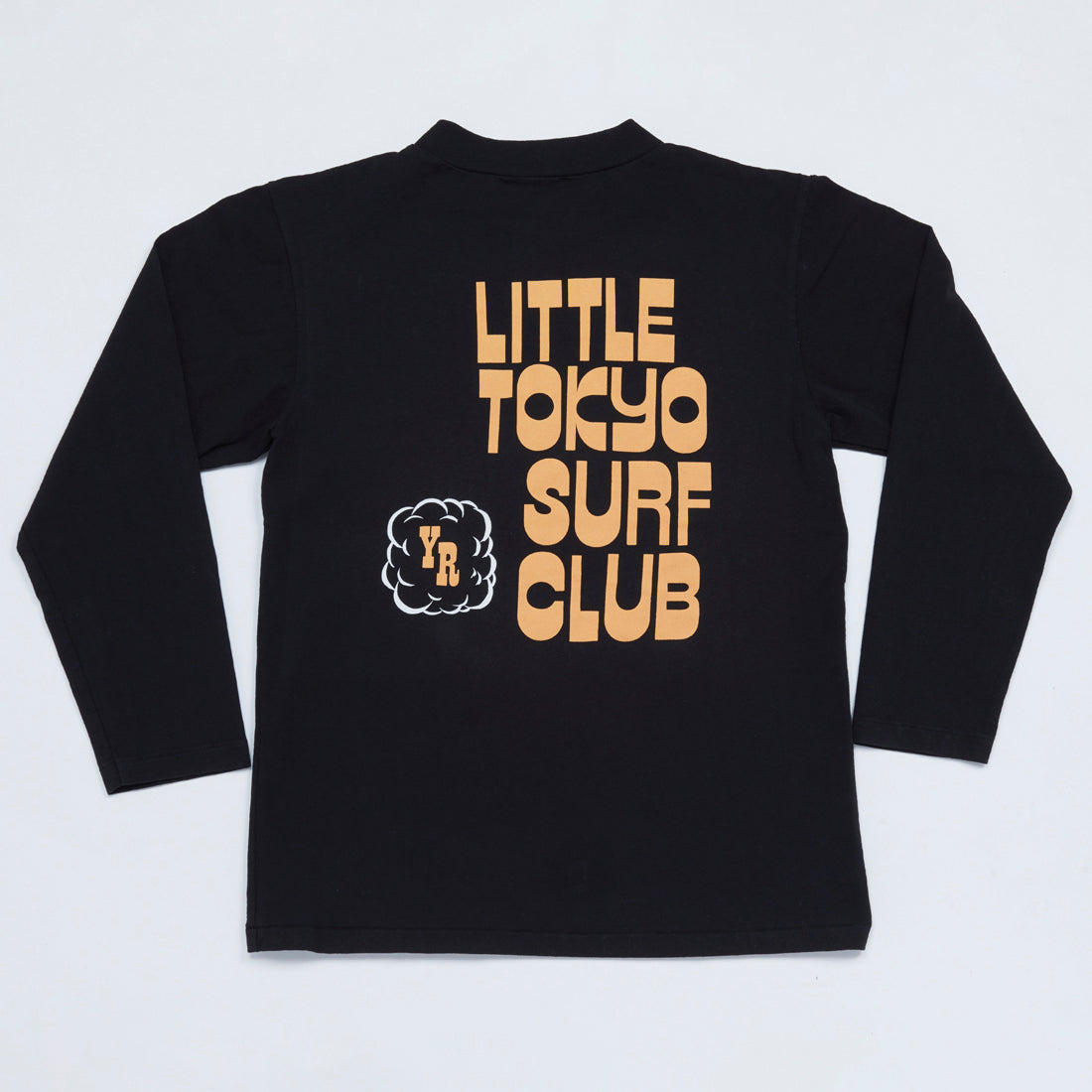 Little Tokyo Surf Club Mock Neck Long Sleeve Tee (Black)